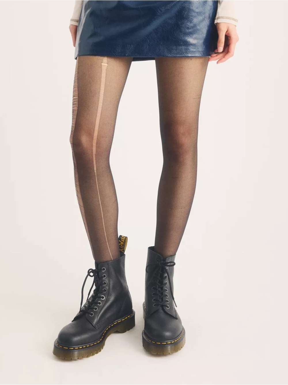 Dr. Martens 1460
PASCAL BEX LEATHER BOOTS with Yellow Stitching